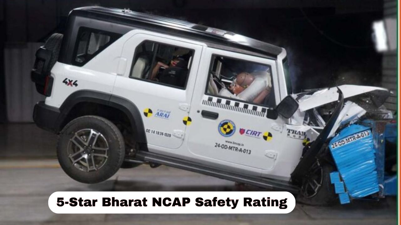 Mahindra Thar Roxx, XUV 3XO, and XUV 400 Achieve 5-Star Bharat NCAP Safety Rating